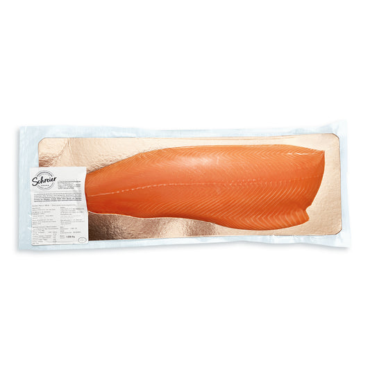 Superior-Räucherlachs, ganze Seite für 65,00€/kg. Vorbestellung per Vorkasse 40,00 € Restzahlung bei Abholung